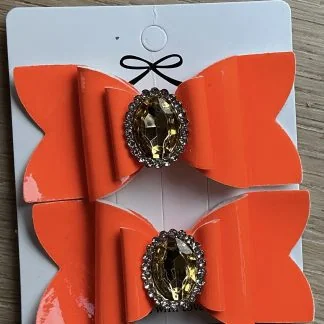 Luxe haarclipjes leuk voor koningsdag